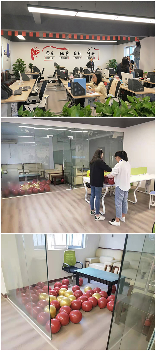 连盈科技员工正在布置